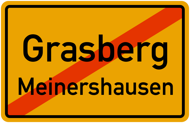 Ortsschild Grasberg