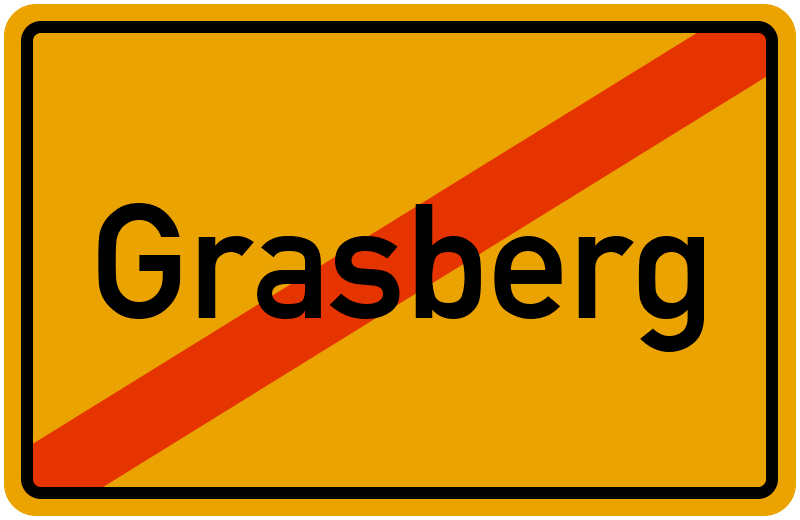 Ortsschild Grasberg