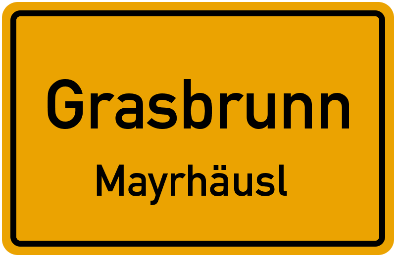 Ortsschild Grasbrunn
