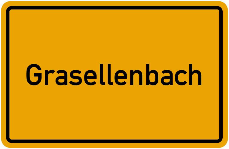 Ortsschild Grasellenbach