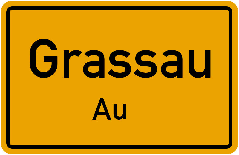 Ortsschild Grassau