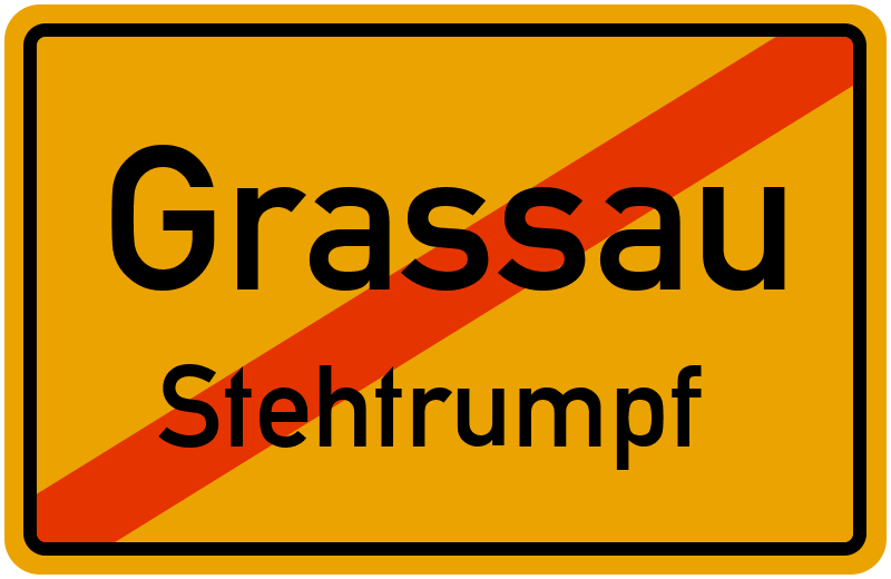 Ortsschild Grassau