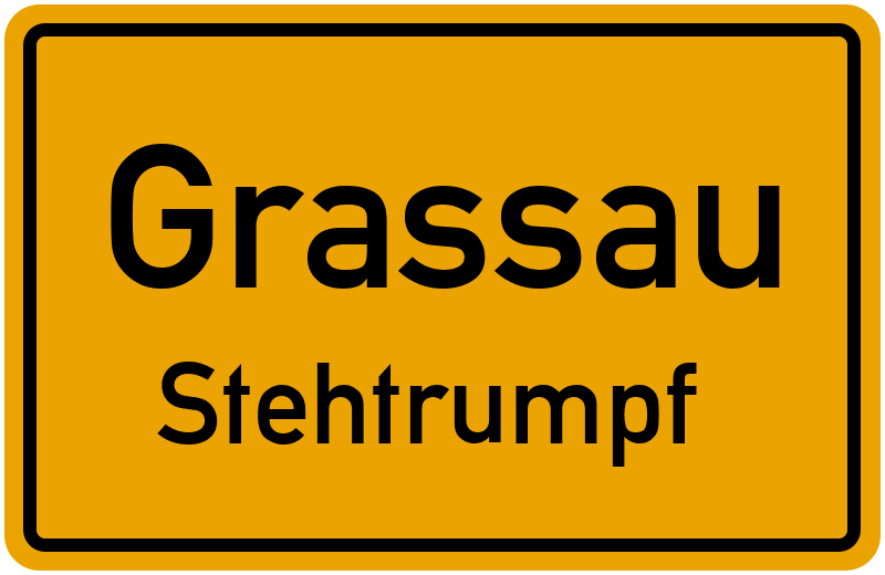 Ortsschild Grassau