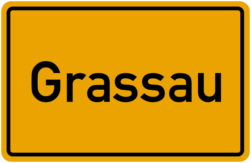 Ortsschild Grassau