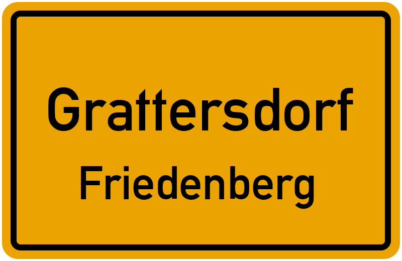 Ortsschild Grattersdorf