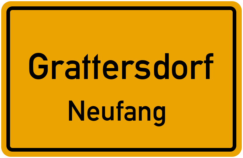 Ortsschild Grattersdorf