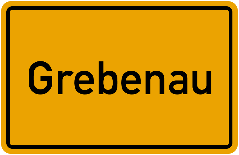 Ortsschild Grebenau