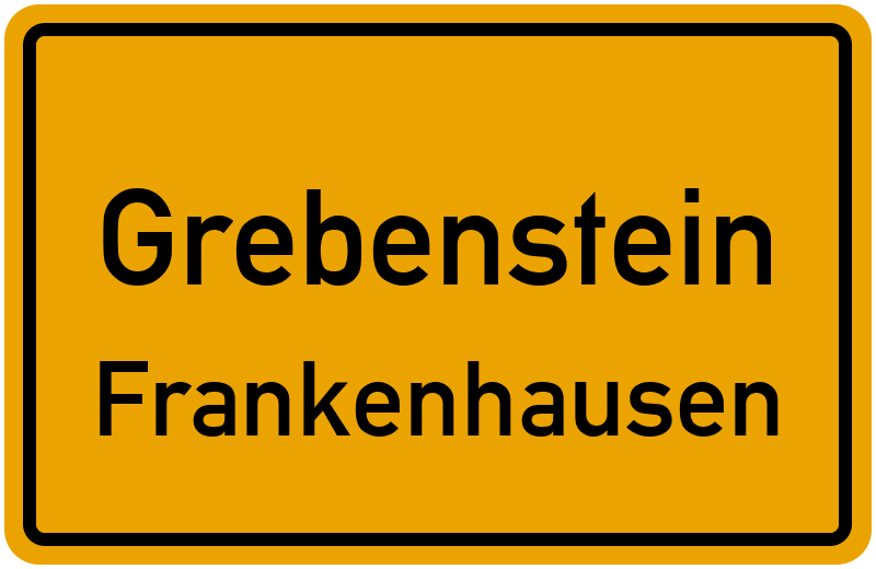 Ortsschild Grebenstein