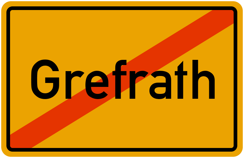 Ortsschild Grefrath