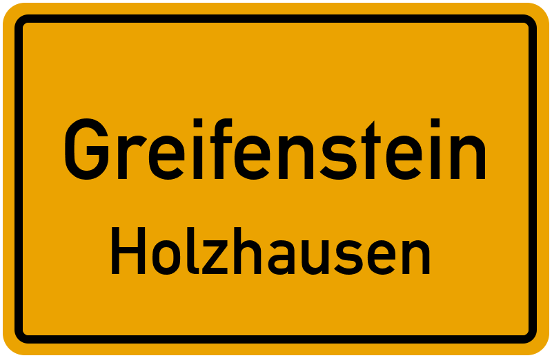 Ortsschild Greifenstein