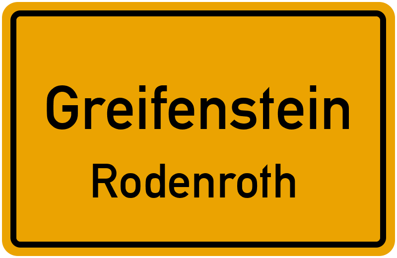 Ortsschild Greifenstein