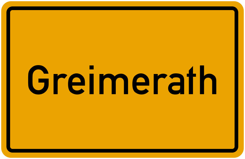 Ortsschild Greimerath
