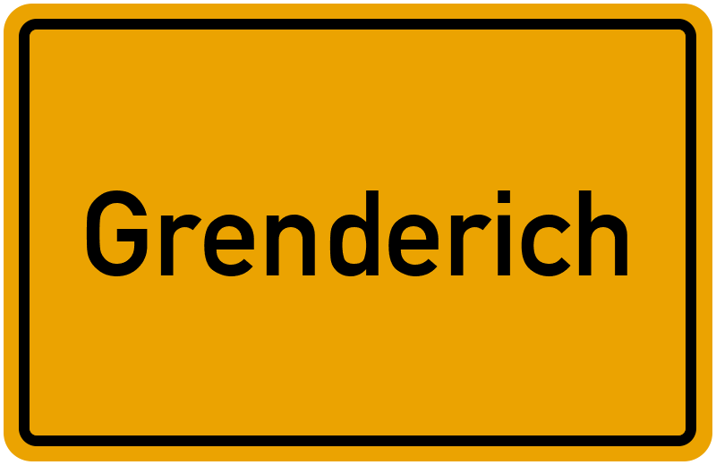 Ortsschild Grenderich