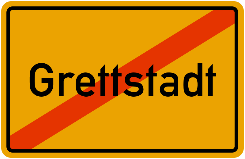 Ortsschild Grettstadt