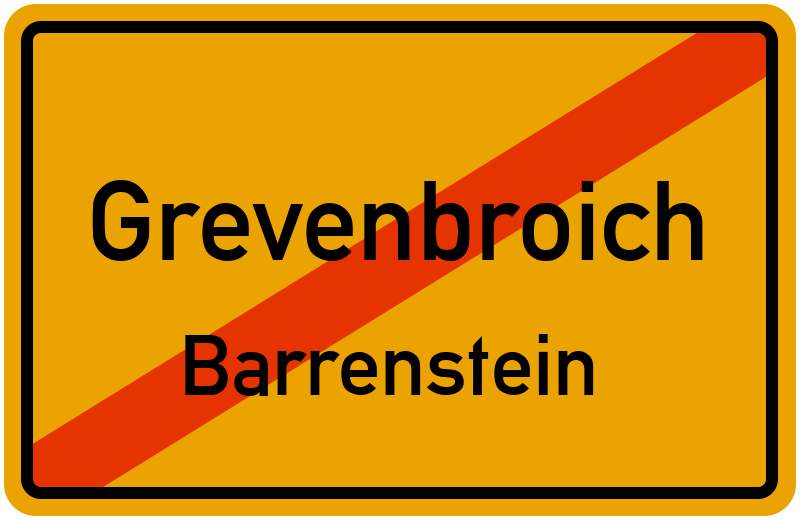 Ortsschild Grevenbroich