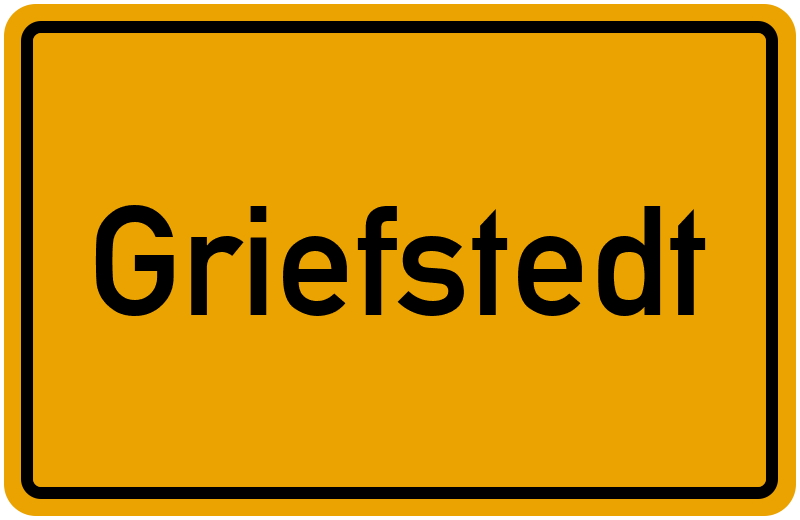 Ortsschild Griefstedt