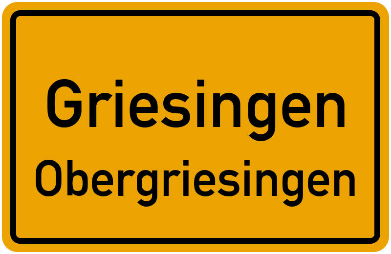 Ortsschild Griesingen
