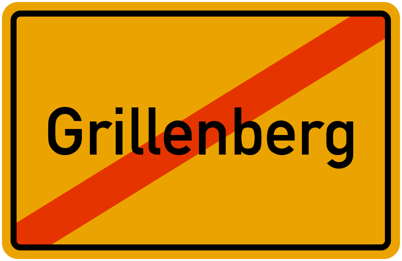 Ortsschild Grillenberg