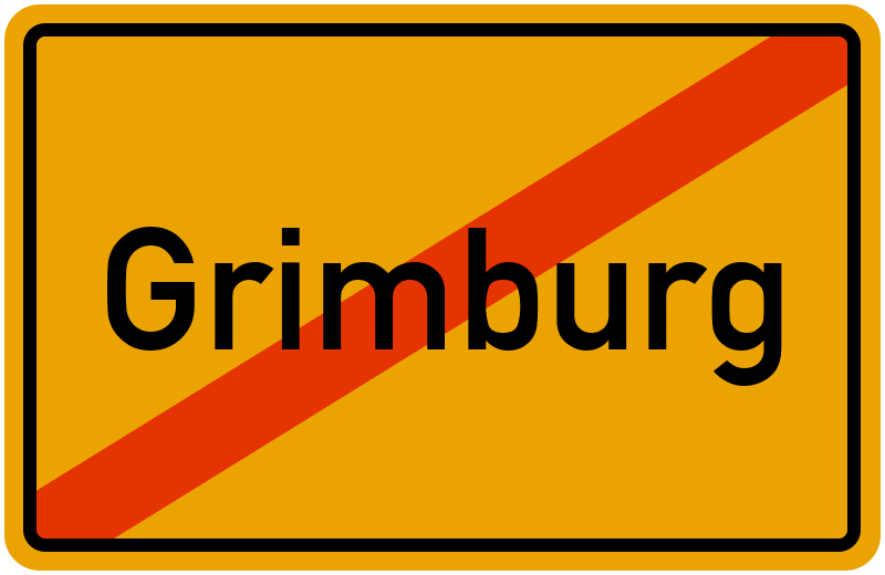 Ortsschild Grimburg