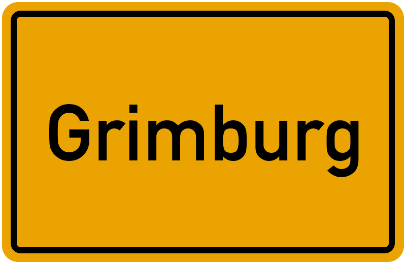 Ortsschild Grimburg