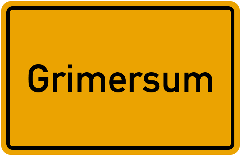 Ortsschild Grimersum