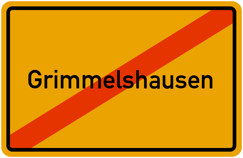 Ortsschild Grimmelshausen
