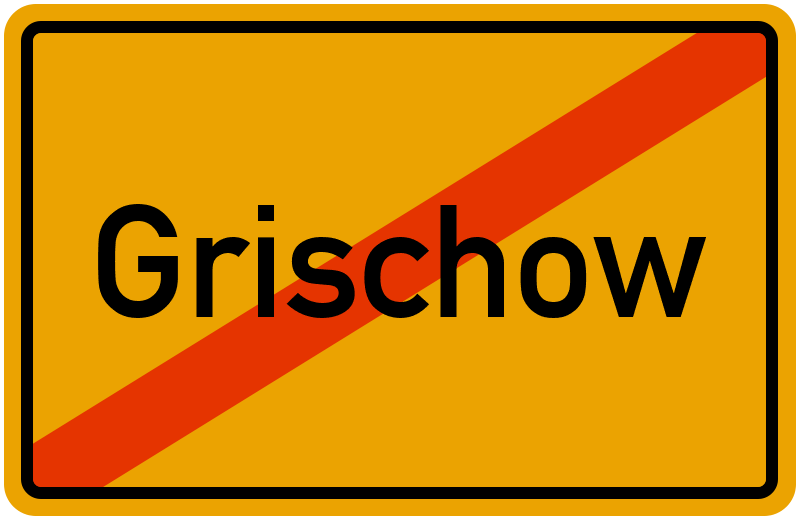 Ortsschild Grischow