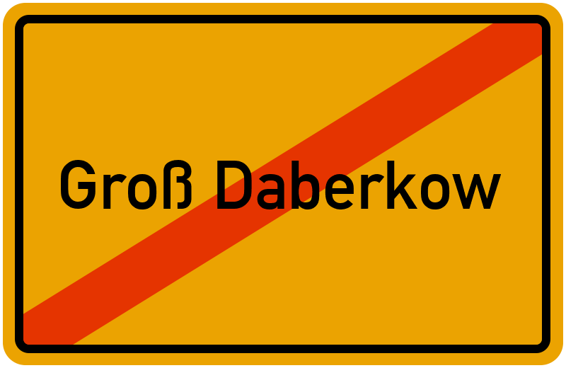Ortsschild Groß Daberkow