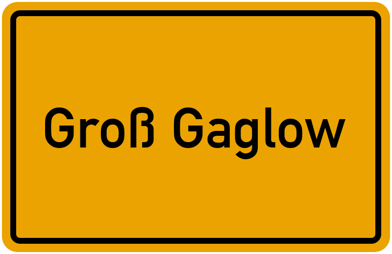 Ortsschild Groß Gaglow
