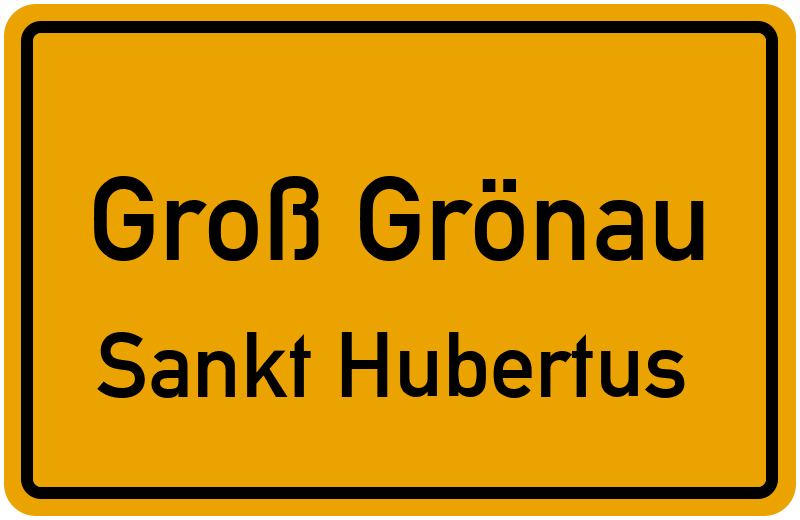 Ortsschild Groß Grönau