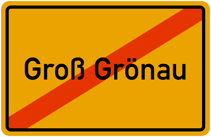 Ortsschild Groß Grönau