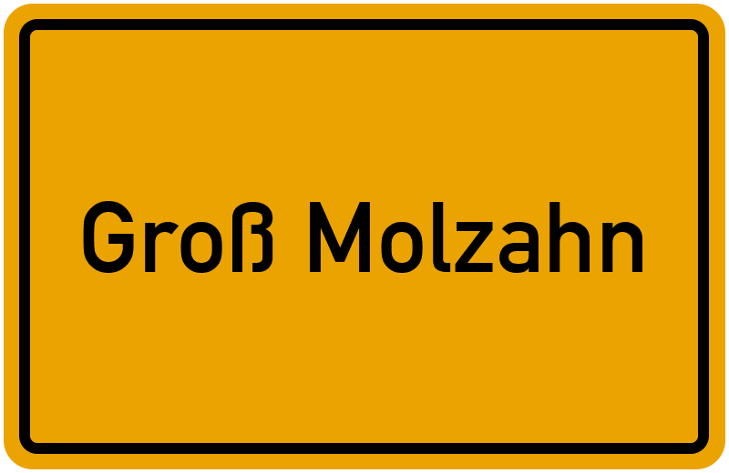 Ortsschild Groß Molzahn