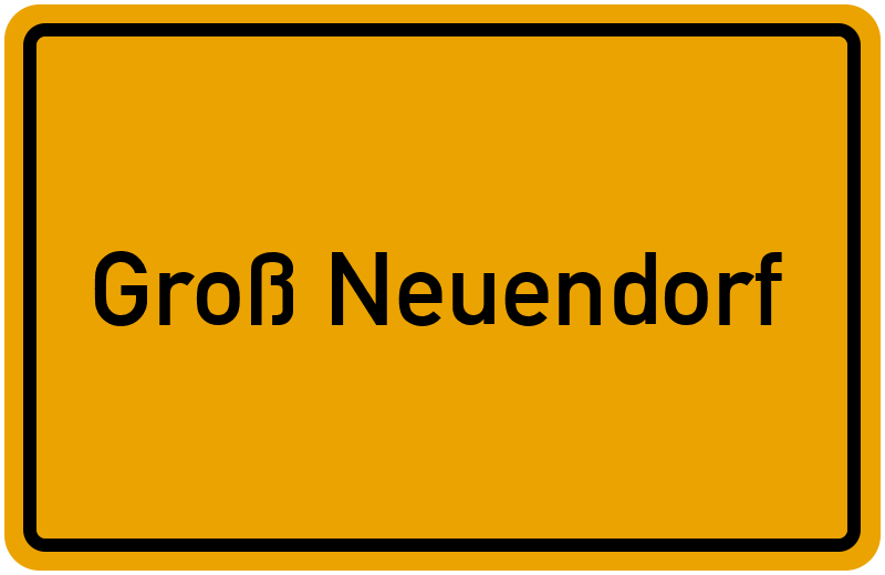 Ortsschild Groß Neuendorf