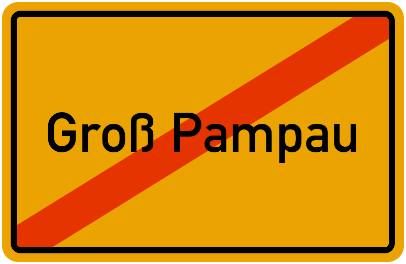 Ortsschild Groß Pampau