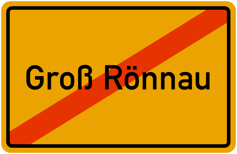 Ortsschild Groß Rönnau