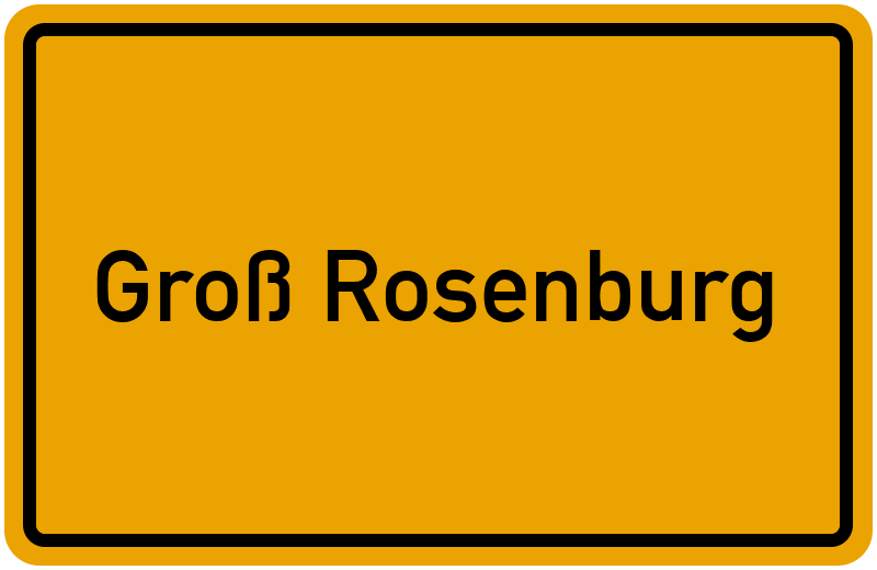 Ortsschild Groß Rosenburg