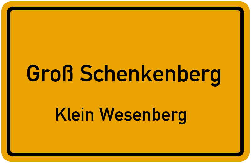 Ortsschild Groß Schenkenberg