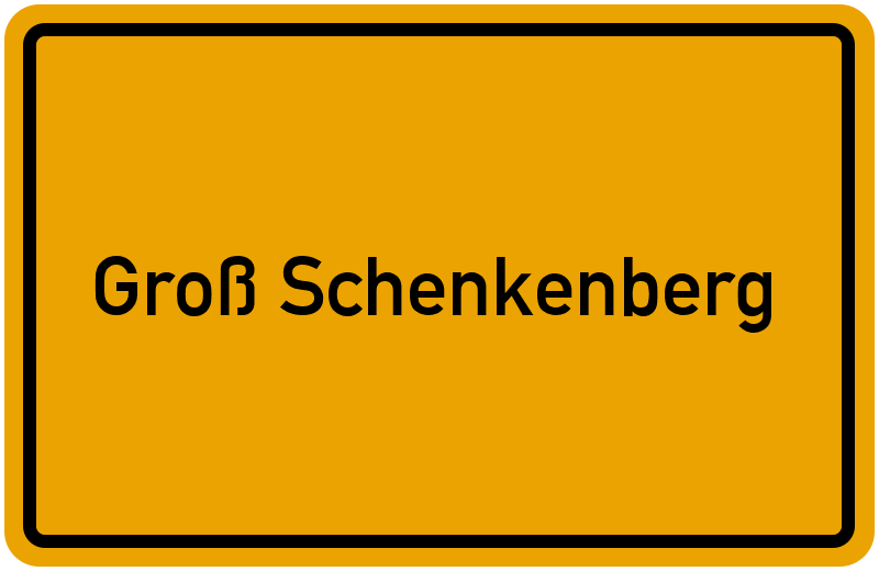 Ortsschild Groß Schenkenberg