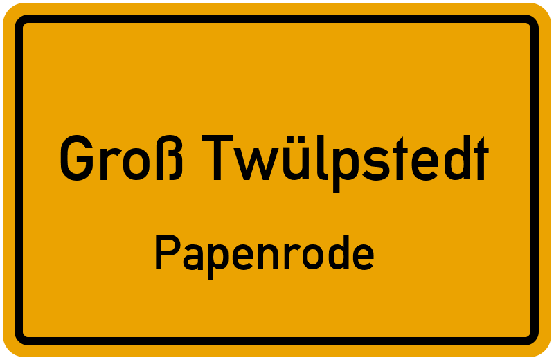 Ortsschild Groß Twülpstedt