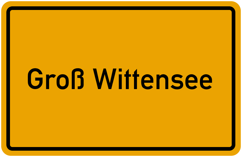 Ortsschild Groß Wittensee