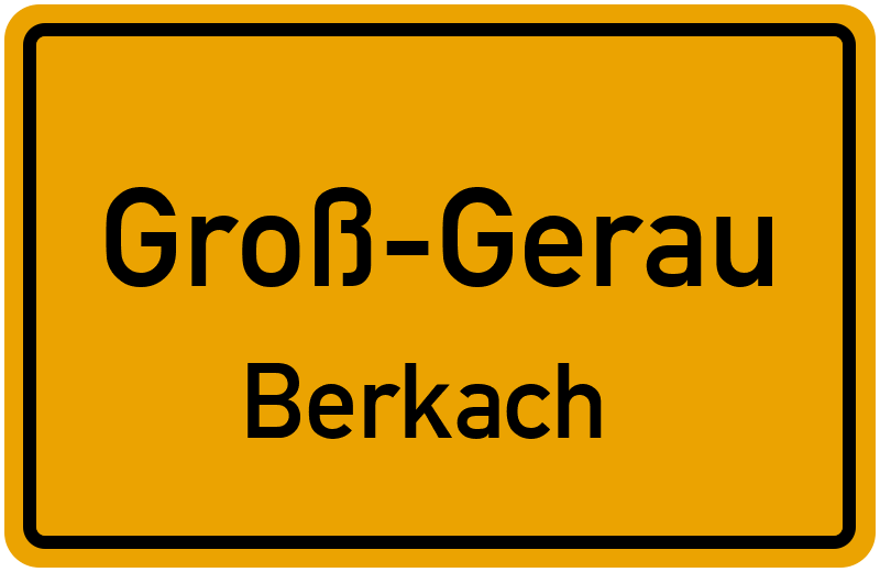 Ortsschild Groß-Gerau