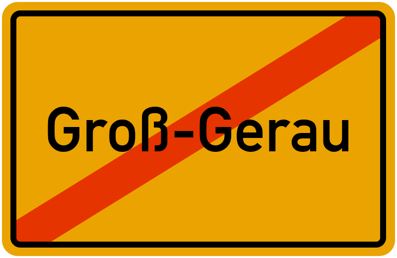 Ortsschild Groß-Gerau
