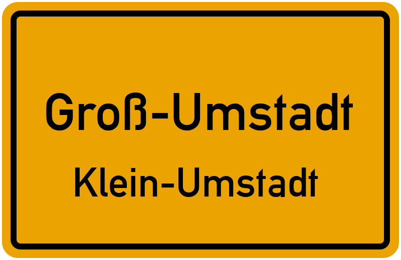 Ortsschild Groß-Umstadt
