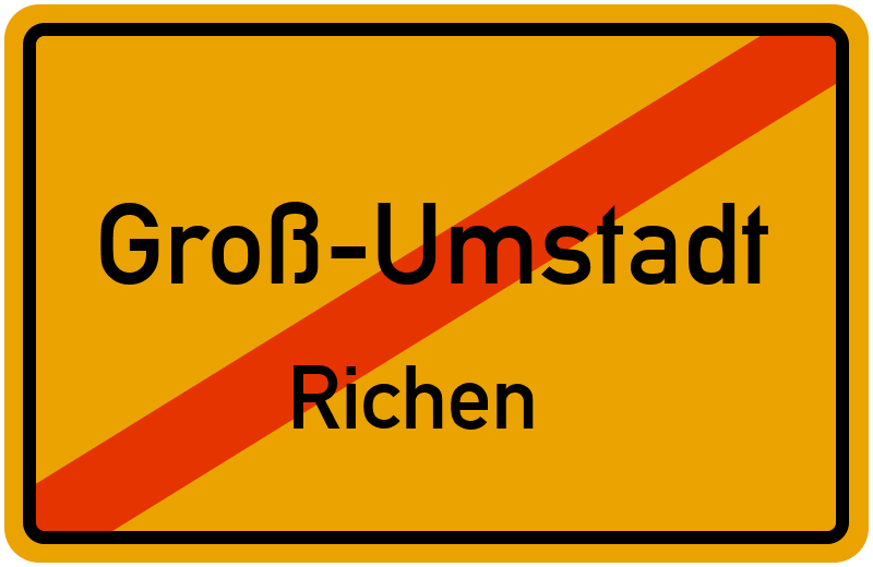 Ortsschild Groß-Umstadt