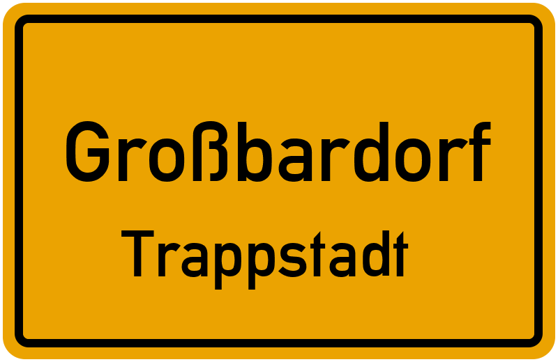 Ortsschild Großbardorf