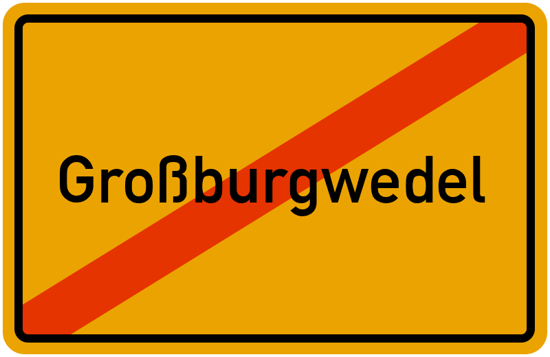 Ortsschild Großburgwedel