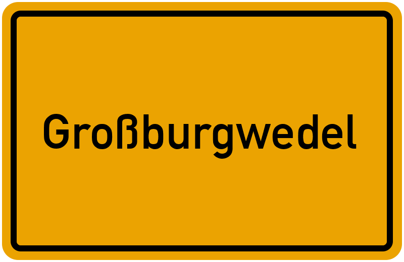 Ortsschild Großburgwedel