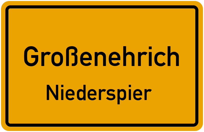 Ortsschild Großenehrich