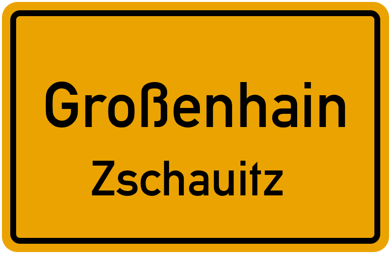 Ortsschild Großenhain