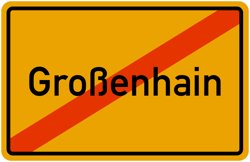 Ortsschild Großenhain